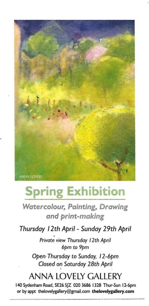 Anna Lovely Spring Exhibition poster